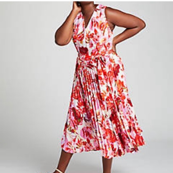 Lane Bryant Dresses & Skirts - NWT - Lane  Bryant Pink & Red Floral Dress (14)